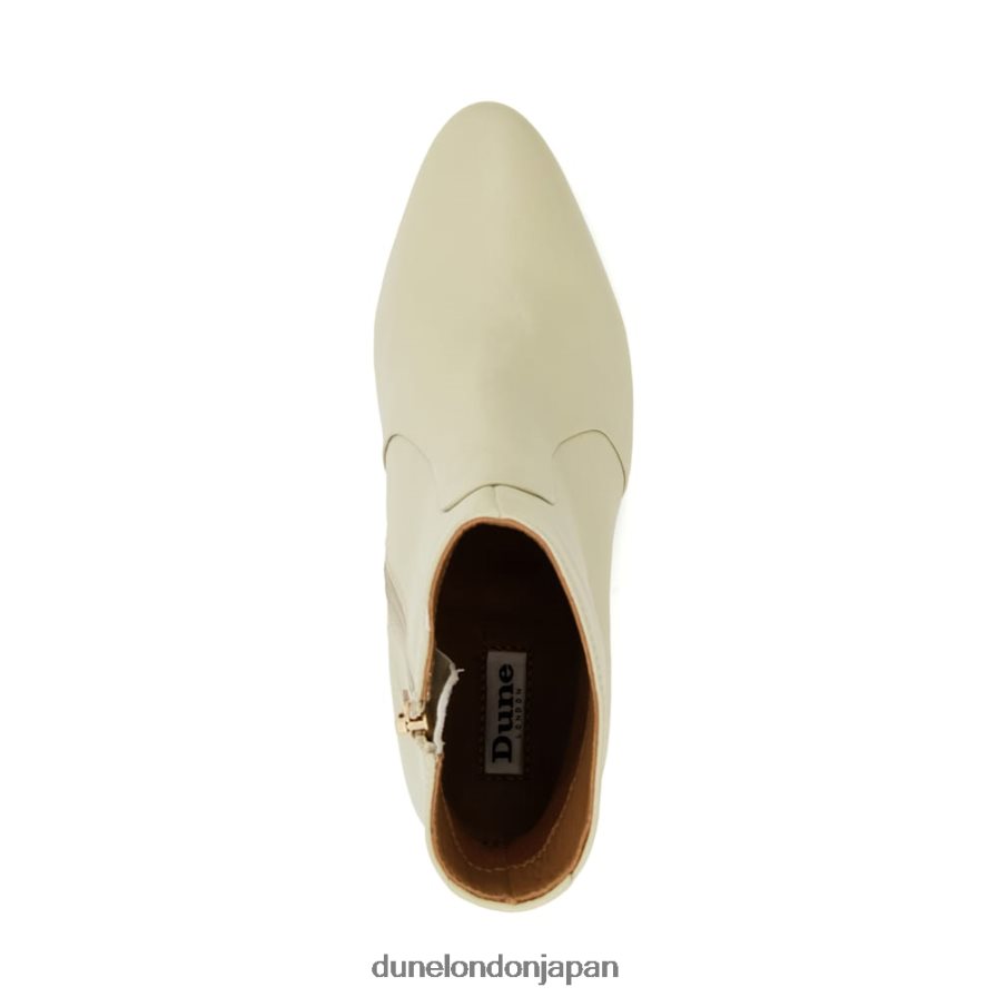 パティオ レザーアンクルブーツ 生成り 女性 Dune London 4JB82R484