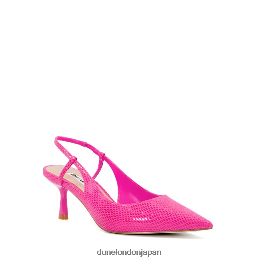 クリップ フレアヒール スリングバック コートシューズ ピンク 女性 Dune London 4JB82R487
