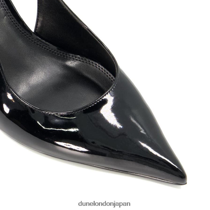 カバナ ワイドフィット スリングバックヒール コートシューズ 黒 女性 Dune London 4JB82R496
