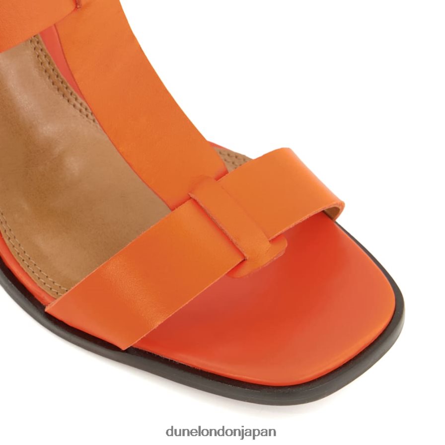 ジェイシー ブロックヒール スリングバックサンダル オレンジ 女性 Dune London 4JB82R4