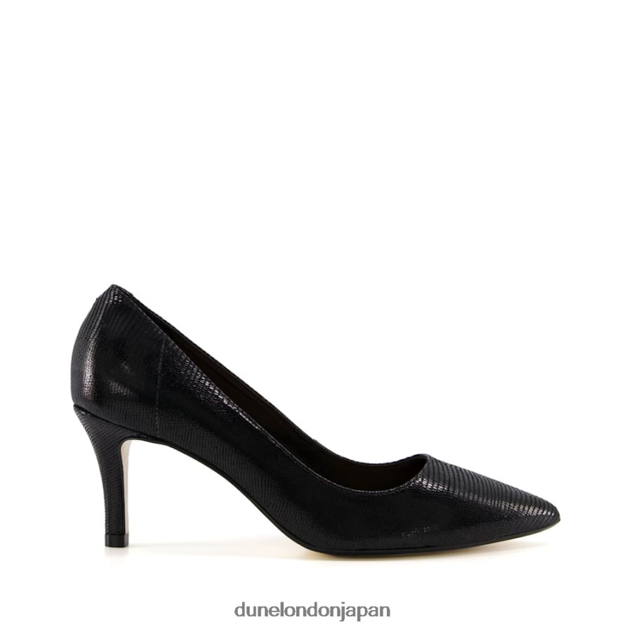 アンディーナ 裏地のないコンフォートポイントのミッドヒールコート 黒 女性 Dune London 4JB82R506