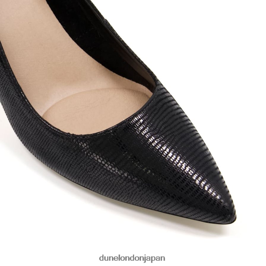 アンディーナ 裏地のないコンフォートポイントのミッドヒールコート 黒 女性 Dune London 4JB82R506