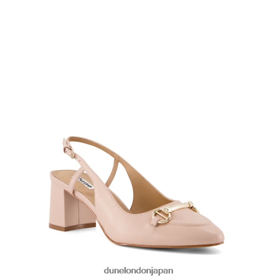 キャシー スナッフルトリム ブロックヒール スリングバック コート ヌード 女性 Dune London 4JB82R507