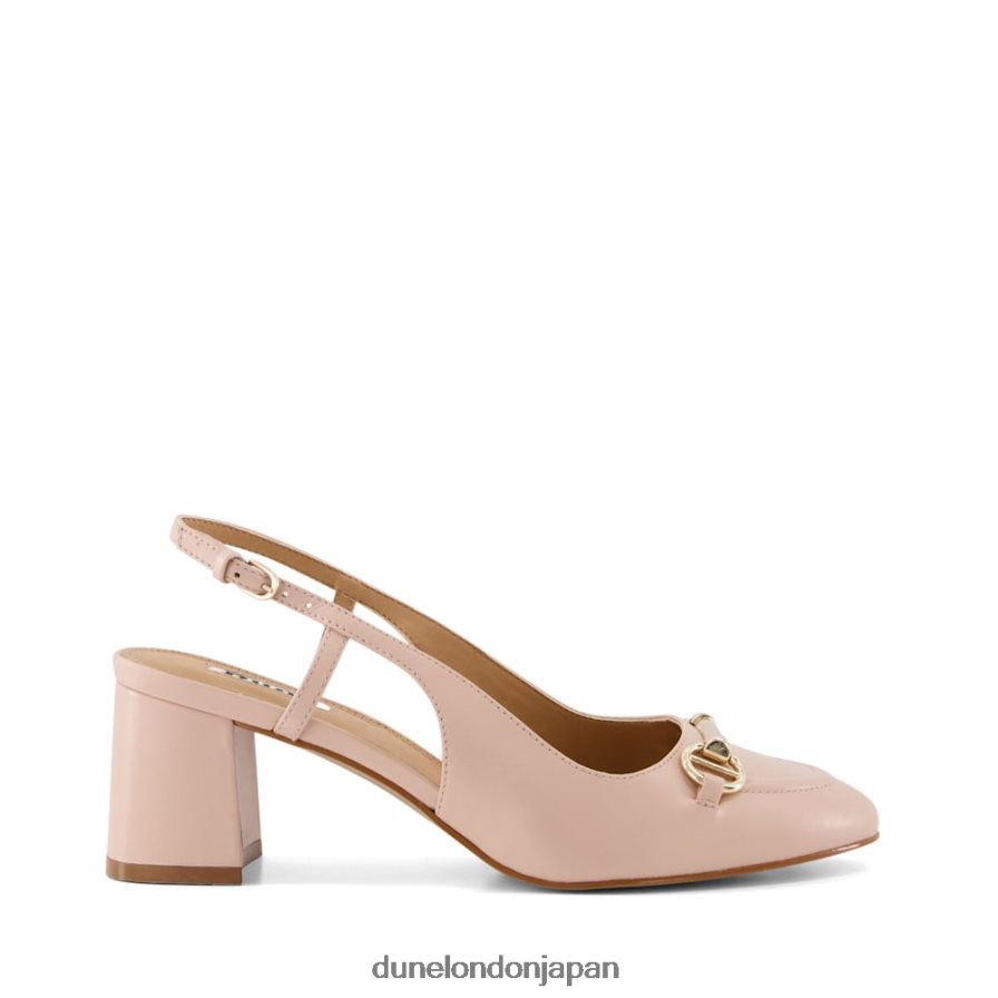キャシー スナッフルトリム ブロックヒール スリングバック コート ヌード 女性 Dune London 4JB82R507