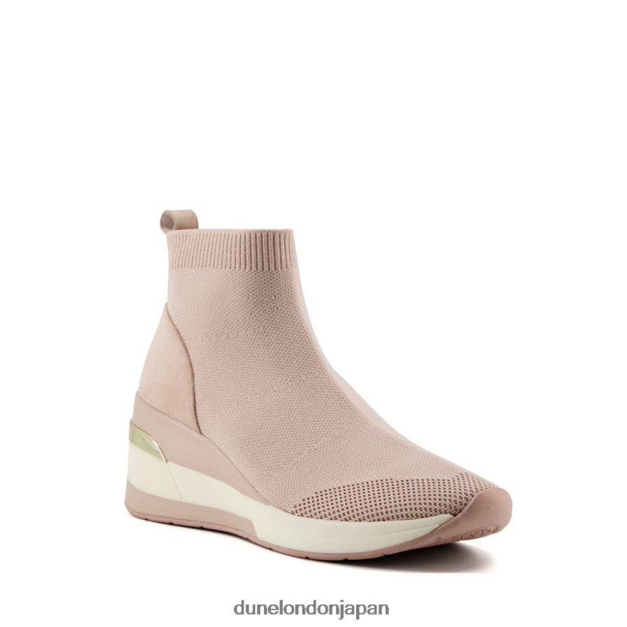 エンゲル ワイドフィットミッドウェッジソックストレーナー ヌード 女性 Dune London 4JB82R508