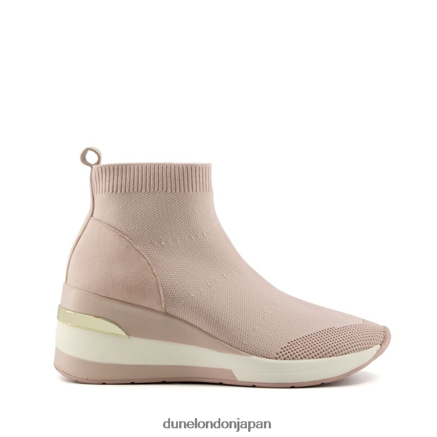 エンゲル ワイドフィットミッドウェッジソックストレーナー ヌード 女性 Dune London 4JB82R508