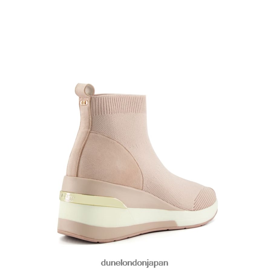 エンゲル ワイドフィットミッドウェッジソックストレーナー ヌード 女性 Dune London 4JB82R508