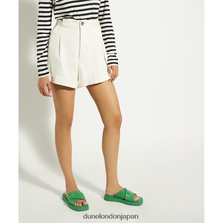 酒 レザーフラットサンダル 緑 女性 Dune London 4JB82R50
