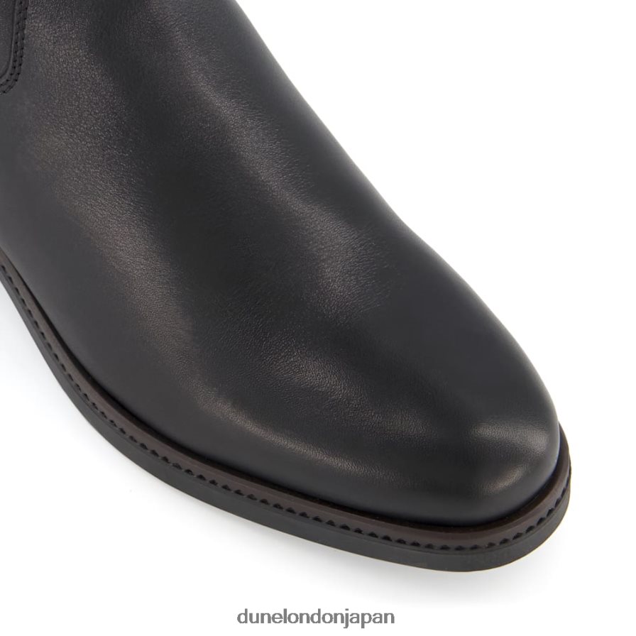 熱帯 膝上ストレッチブーツ 黒 女性 Dune London 4JB82R513