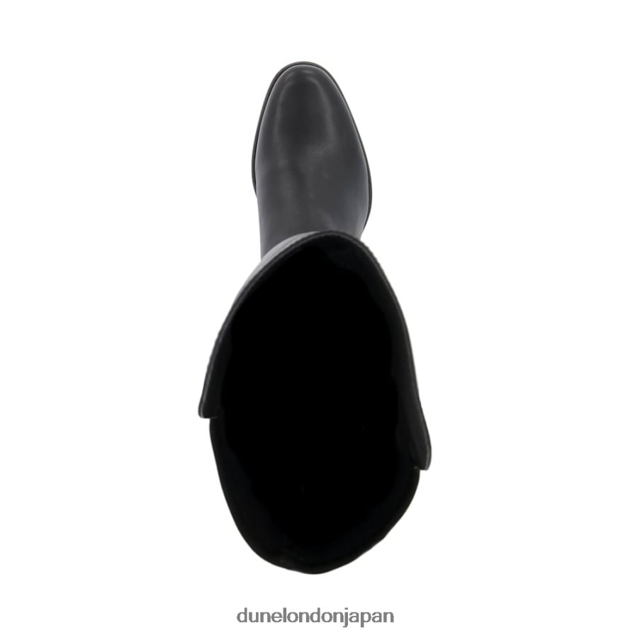 熱帯 膝上ストレッチブーツ 黒 女性 Dune London 4JB82R513