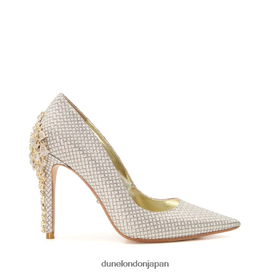 オードリー ジュエルスティレットコートシューズ ピューター 女性 Dune London 4JB82R525