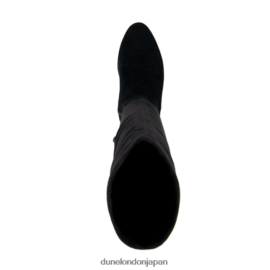 サイレン ワイドフィットヒールニーハイブーツ 黒 女性 Dune London 4JB82R526