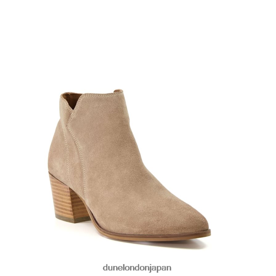 パーラー ヒールスエードアンクルブーツ 砂 女性 Dune London 4JB82R527