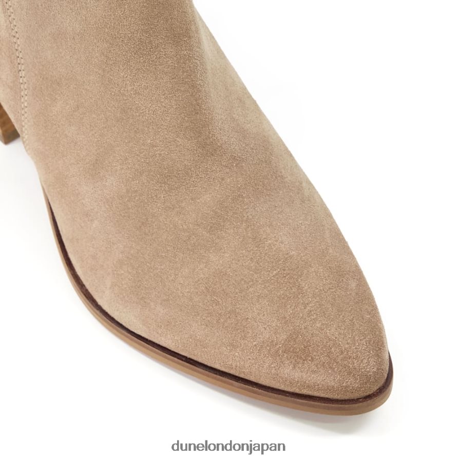 パーラー ヒールスエードアンクルブーツ 砂 女性 Dune London 4JB82R527