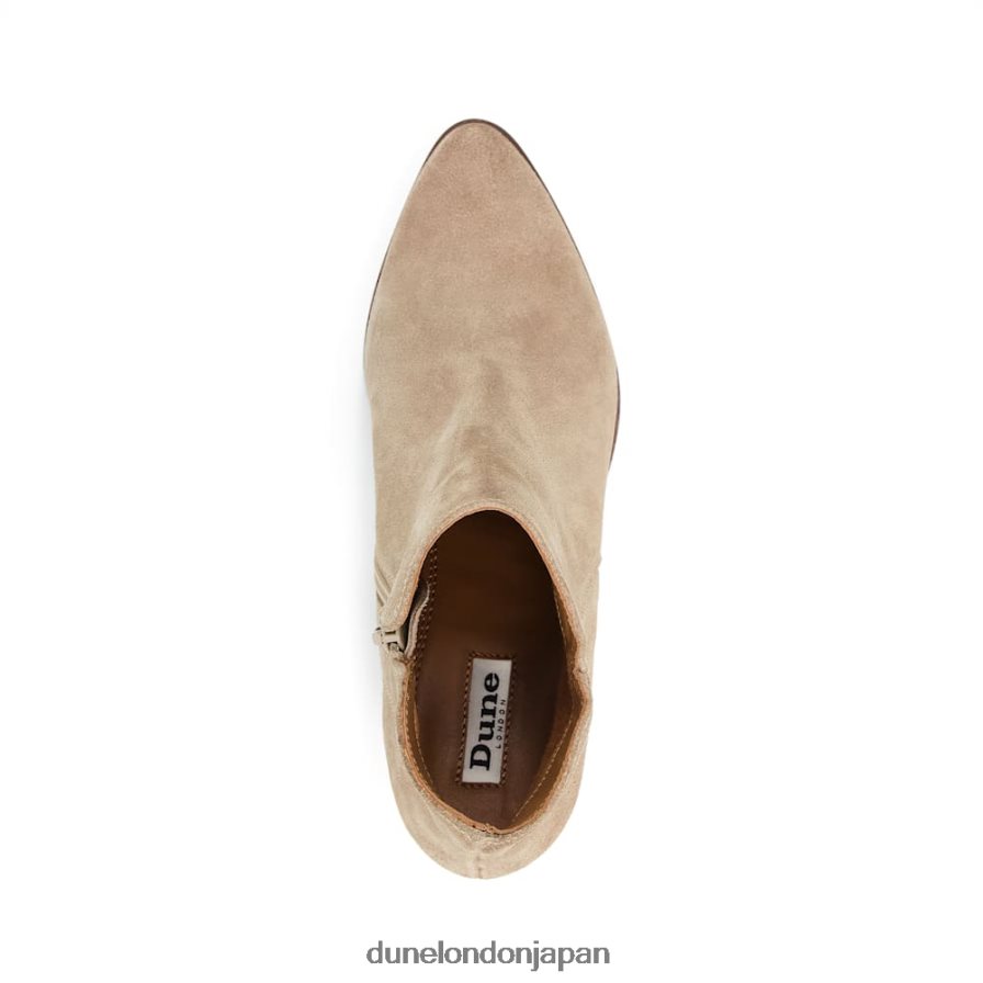パーラー ヒールスエードアンクルブーツ 砂 女性 Dune London 4JB82R527