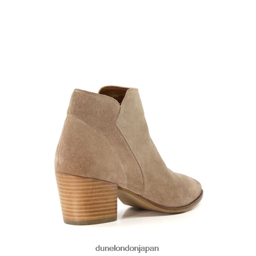 パーラー ヒールスエードアンクルブーツ 砂 女性 Dune London 4JB82R527