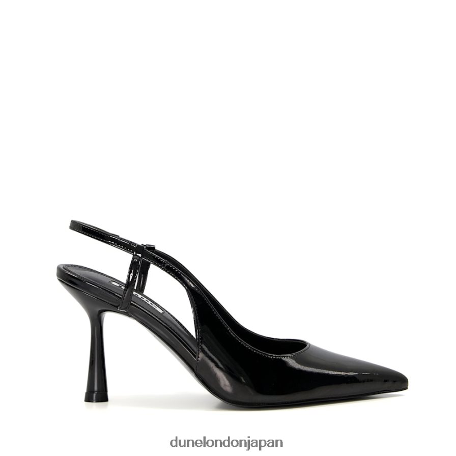カバナ スリングバックヒール コートシューズ 黒 女性 Dune London 4JB82R528