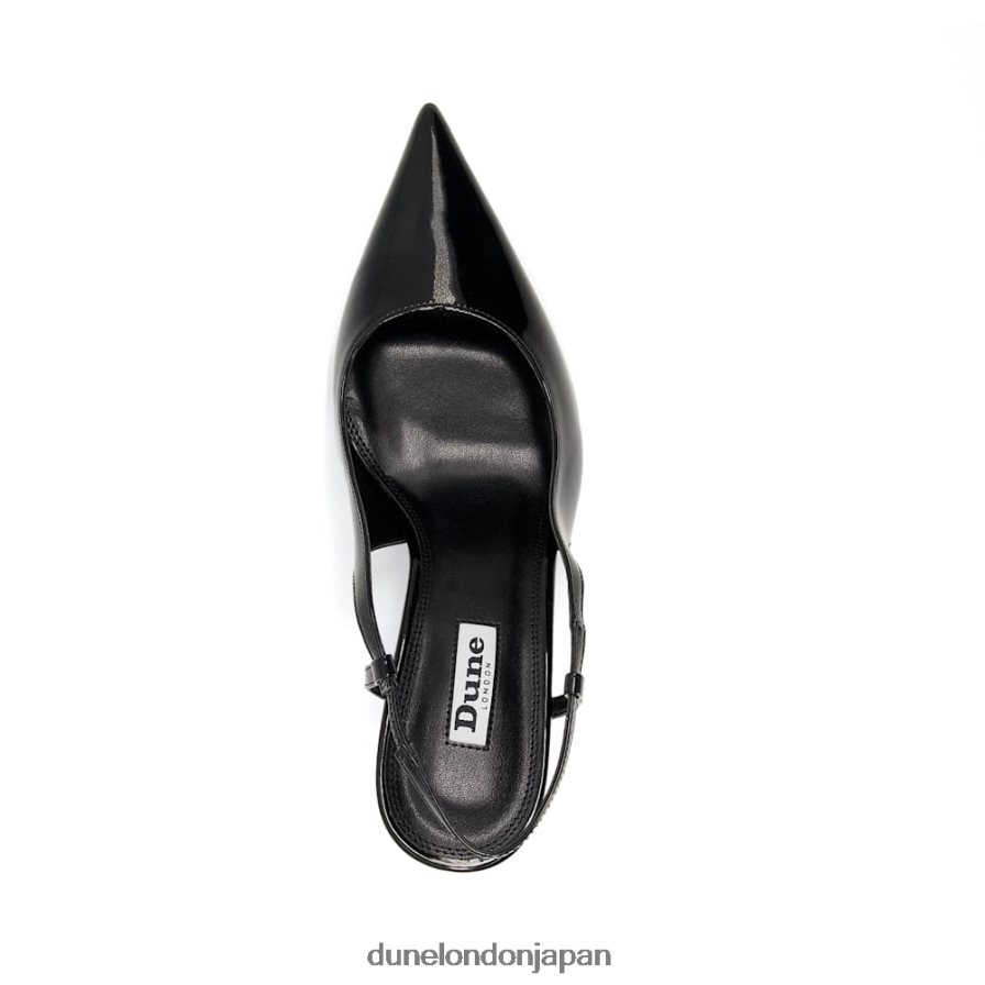 カバナ スリングバックヒール コートシューズ 黒 女性 Dune London 4JB82R528