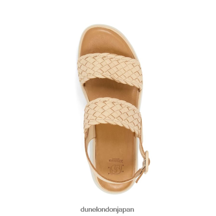 ロリス フラットフォームサンダル カラメル 女性 Dune London 4JB82R529