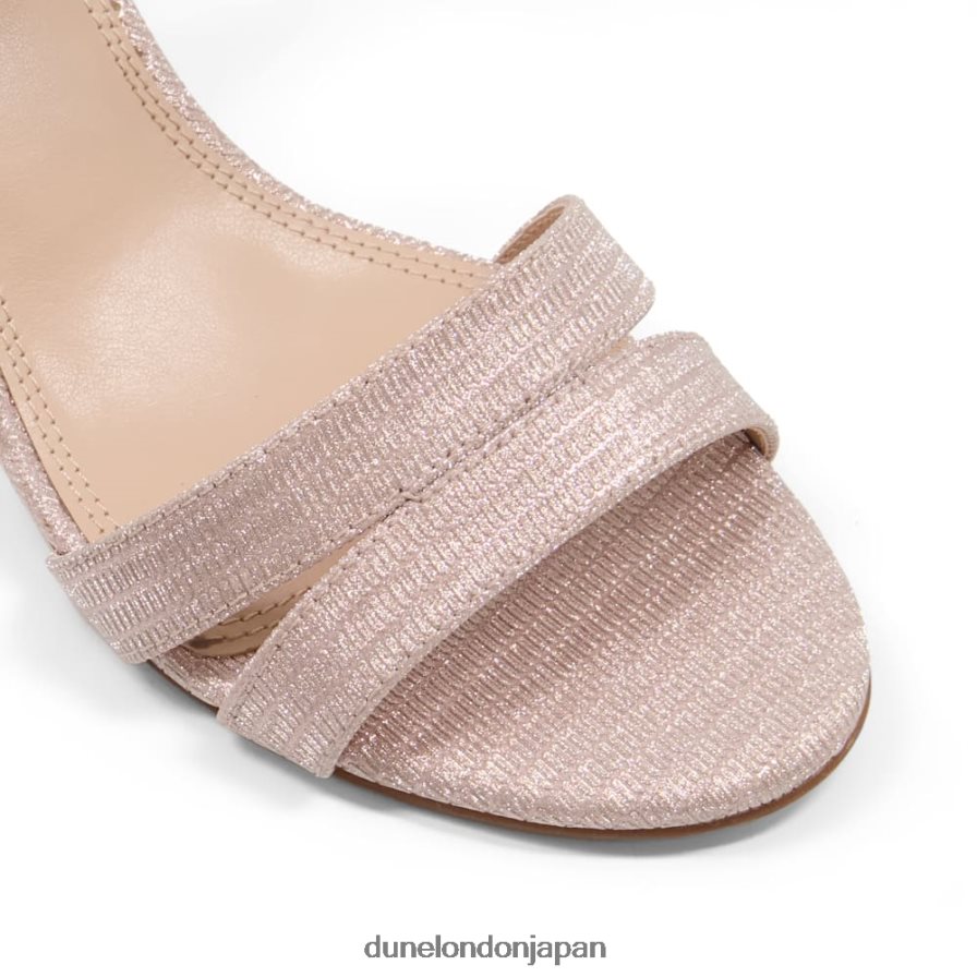 メリサ ブロックヒールサンダル ローズゴールド 女性 Dune London 4JB82R531
