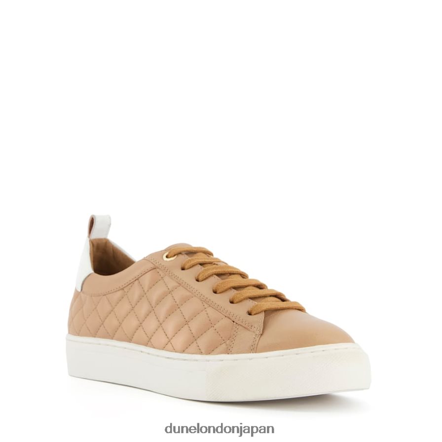 渦巻き レースアップトレーナー キャメル 女性 Dune London 4JB82R534