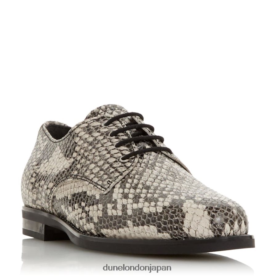 フラウラ レースアップ革靴 自然 女性 Dune London 4JB82R536
