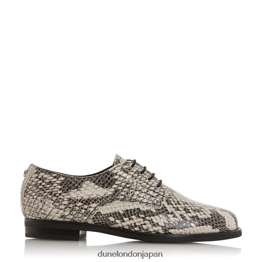 フラウラ レースアップ革靴 自然 女性 Dune London 4JB82R536