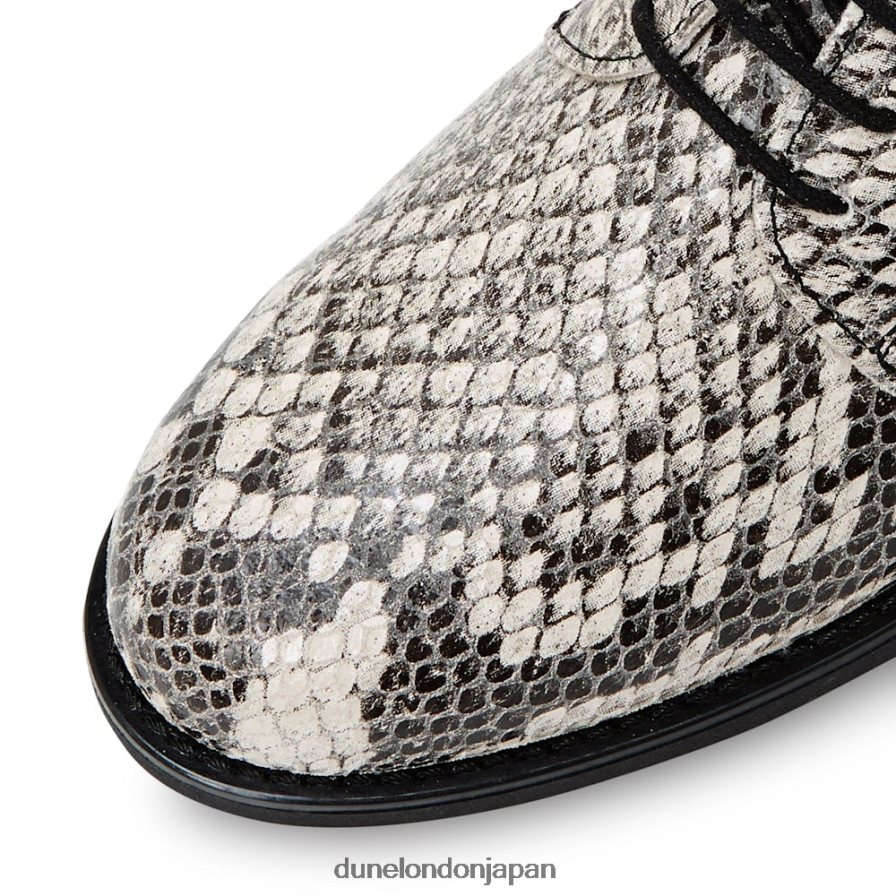 フラウラ レースアップ革靴 自然 女性 Dune London 4JB82R536