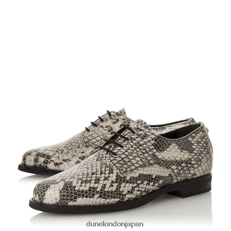 フラウラ レースアップ革靴 自然 女性 Dune London 4JB82R536