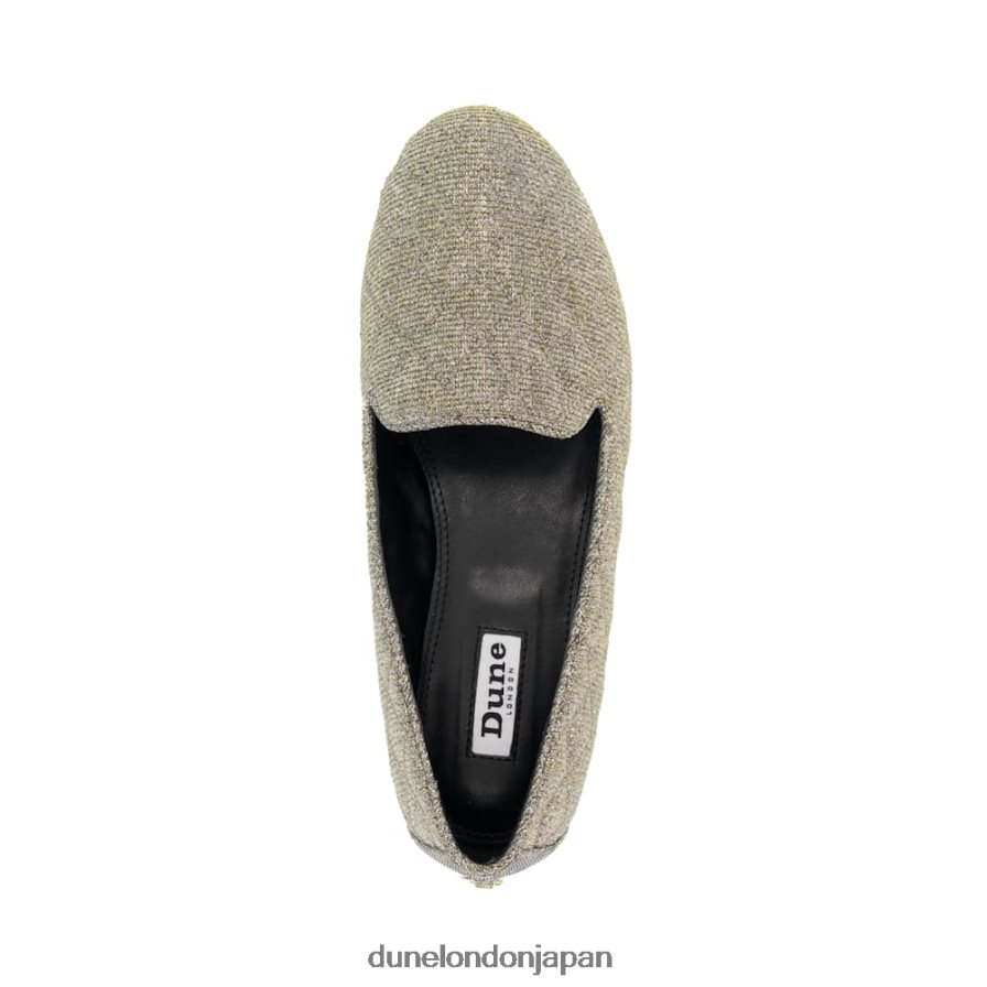 ジュヌヴィ キルティングローファー ピューター 女性 Dune London 4JB82R538
