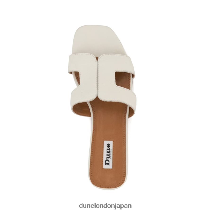 ルーペ スマートスライダーサンダル 白 女性 Dune London 4JB82R544