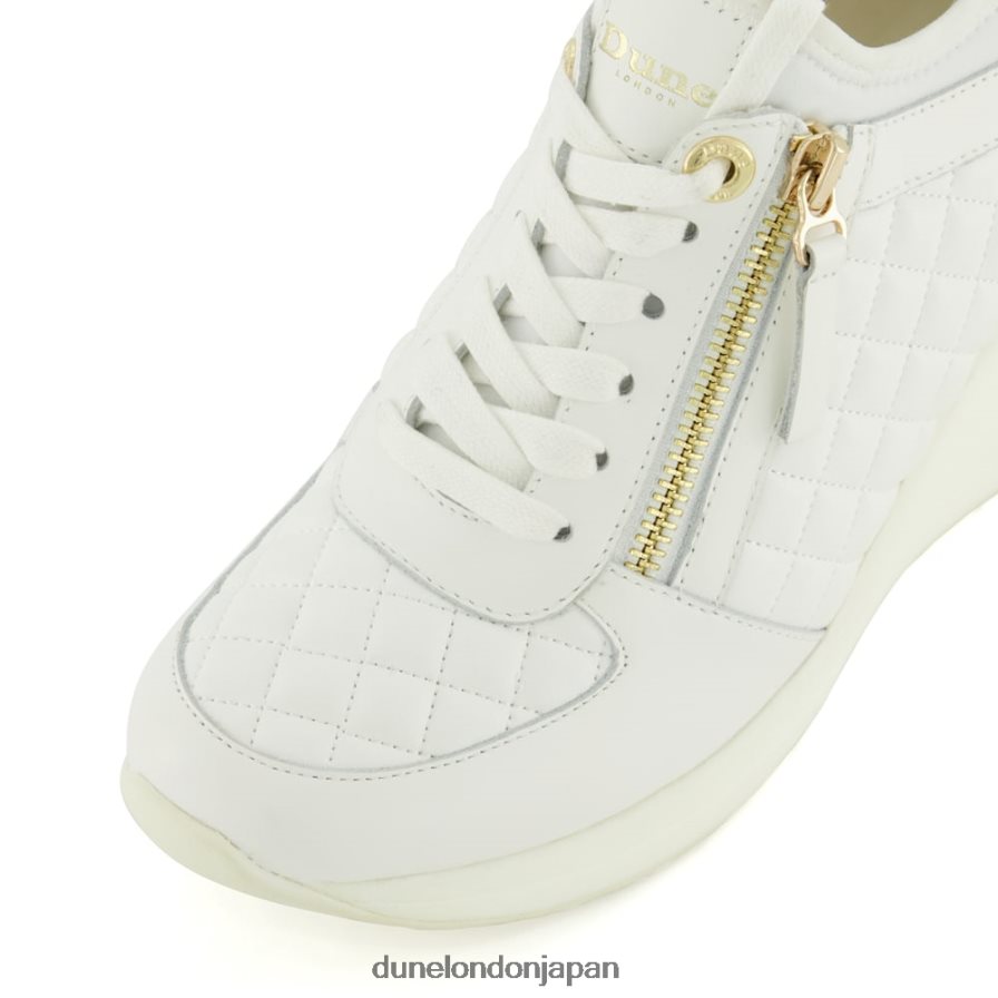 エイリン レースアップ ウェッジスニーカー 白 女性 Dune London 4JB82R551
