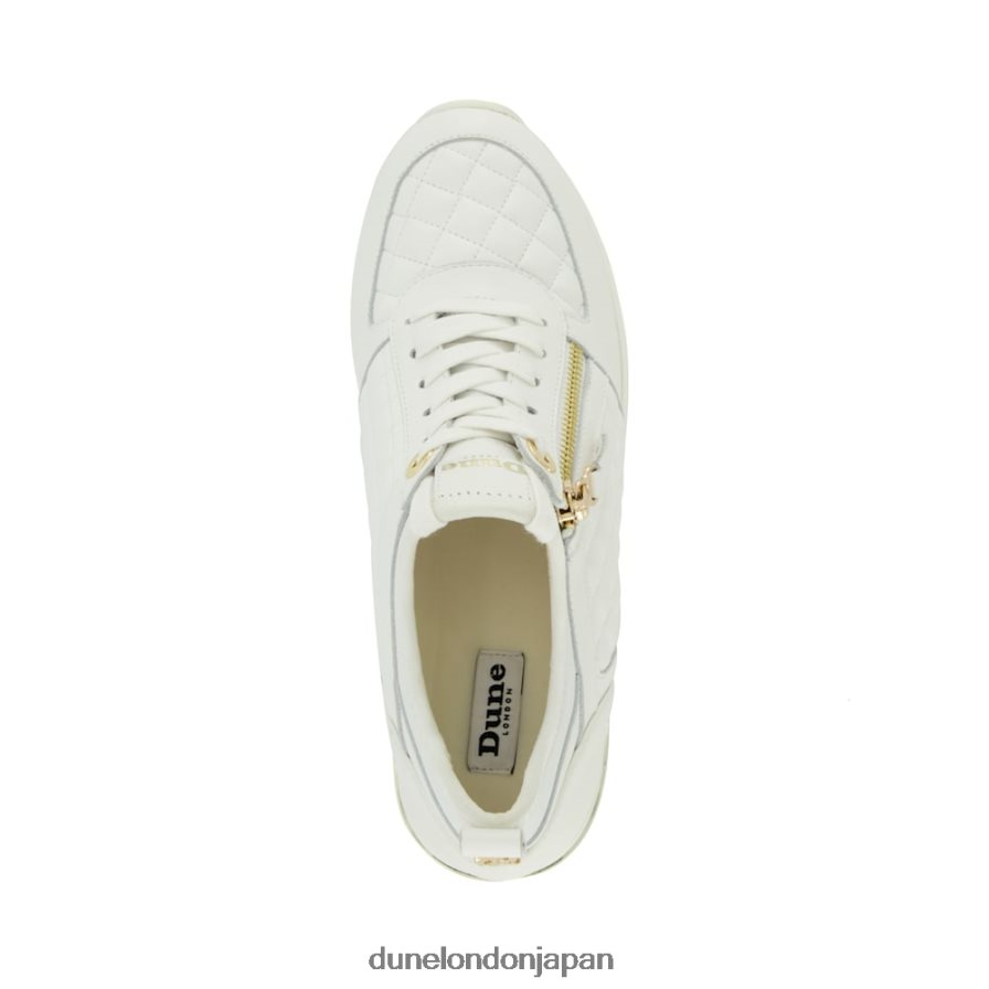 エイリン レースアップ ウェッジスニーカー 白 女性 Dune London 4JB82R551