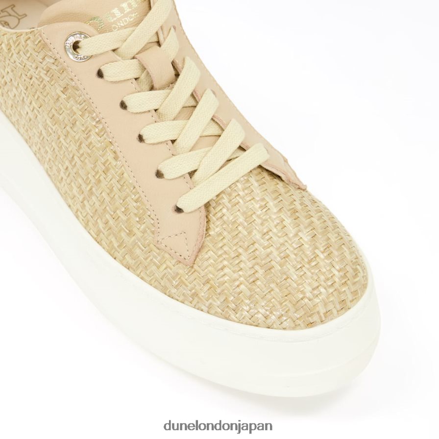 エピソード レースアップ フラットスニーカー 自然 女性 Dune London 4JB82R552