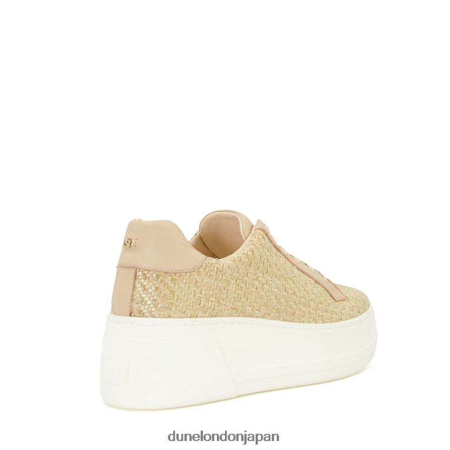 エピソード レースアップ フラットスニーカー 自然 女性 Dune London 4JB82R552