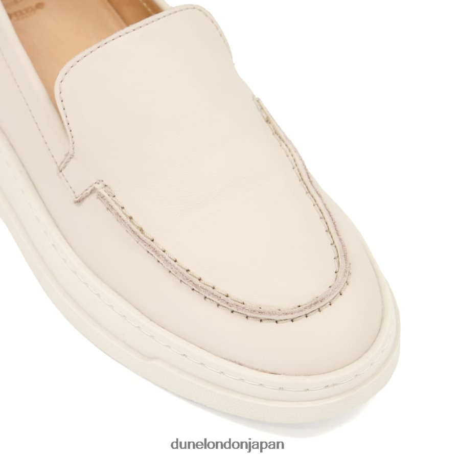 生成する ウェッジヒール ローファー オフホワイト 女性 Dune London 4JB82R553