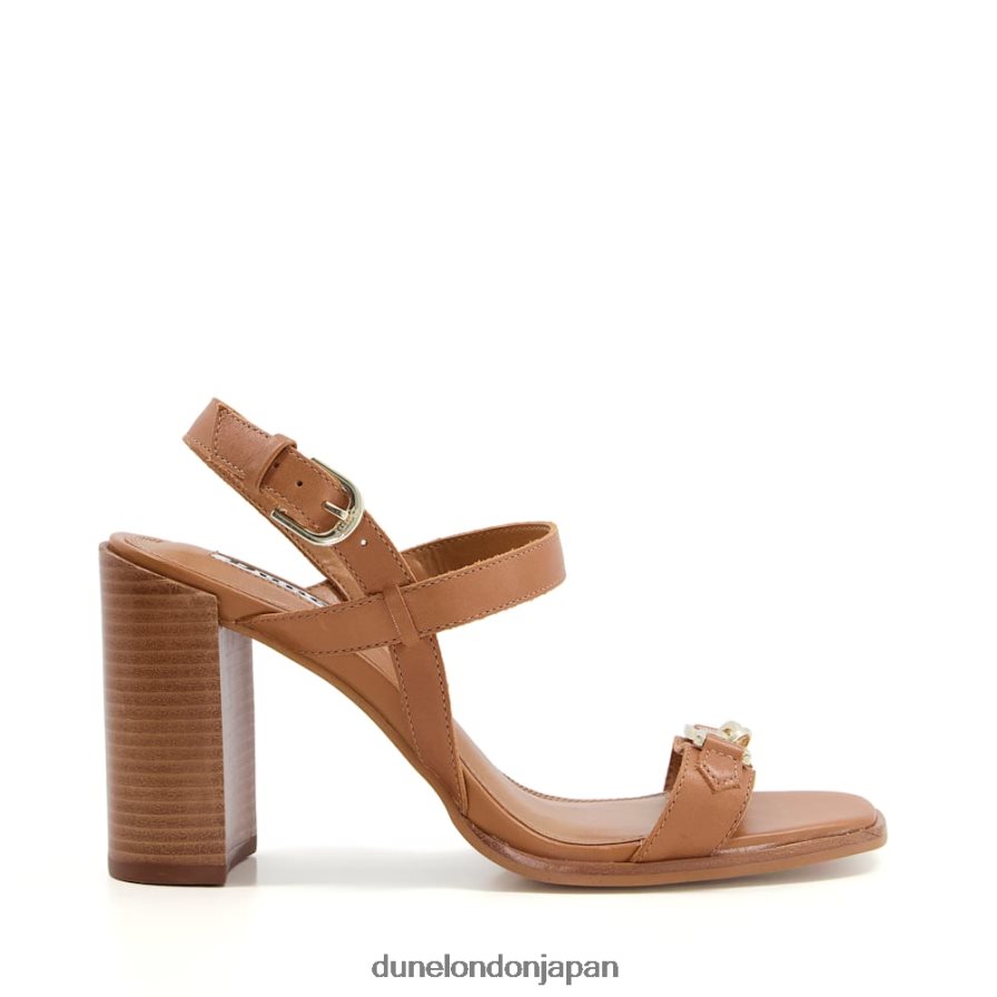 ジュニア ブロックヒールサンダル 黄褐色 女性 Dune London 4JB82R561