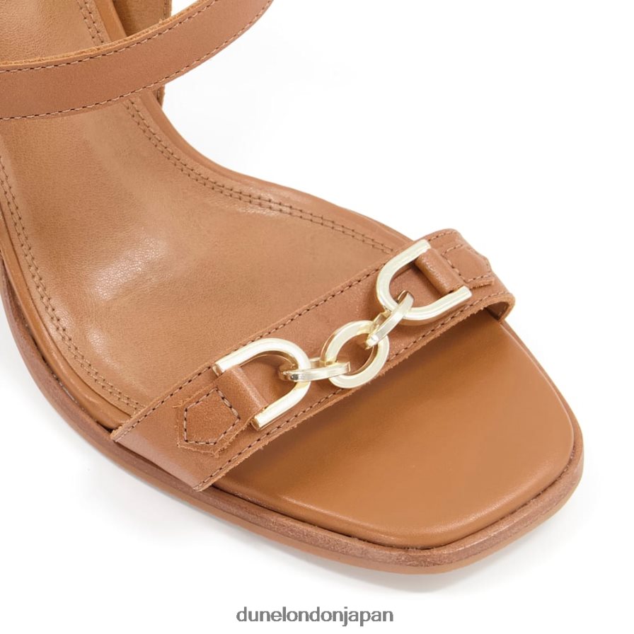 ジュニア ブロックヒールサンダル 黄褐色 女性 Dune London 4JB82R561