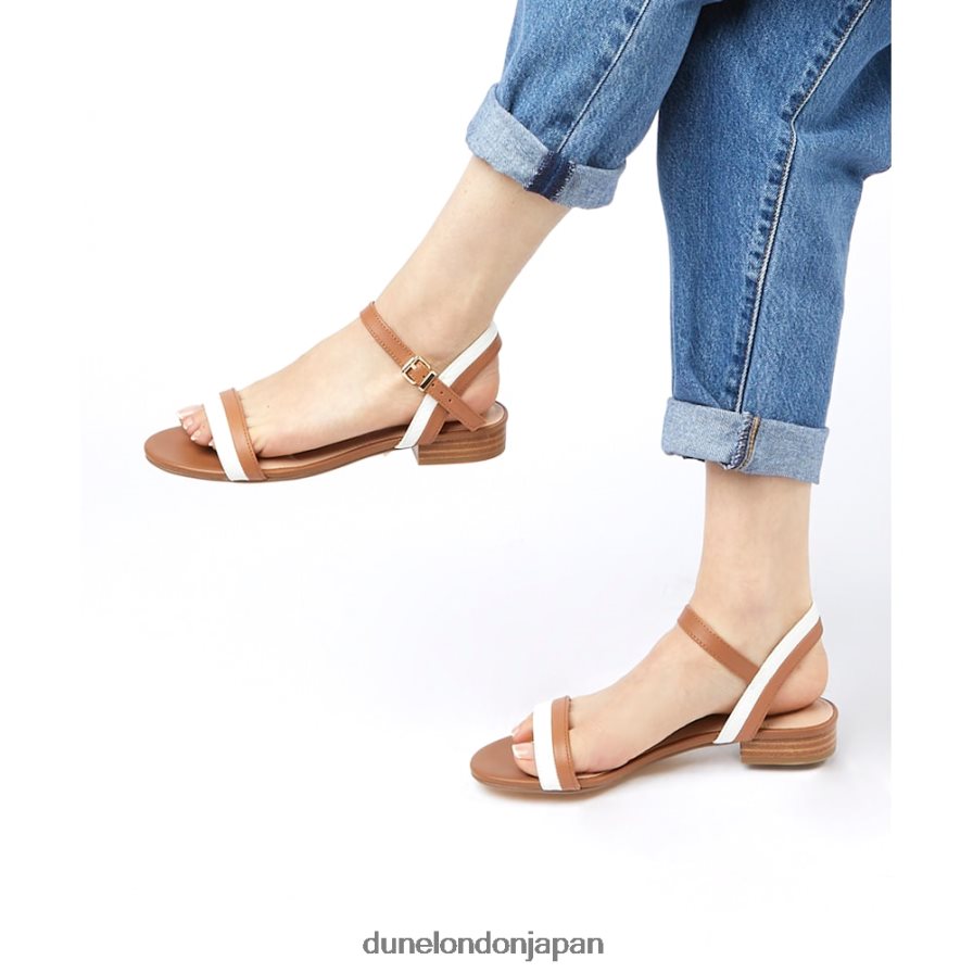 忠誠心 レザーサンダル 黄褐色 女性 Dune London 4JB82R562