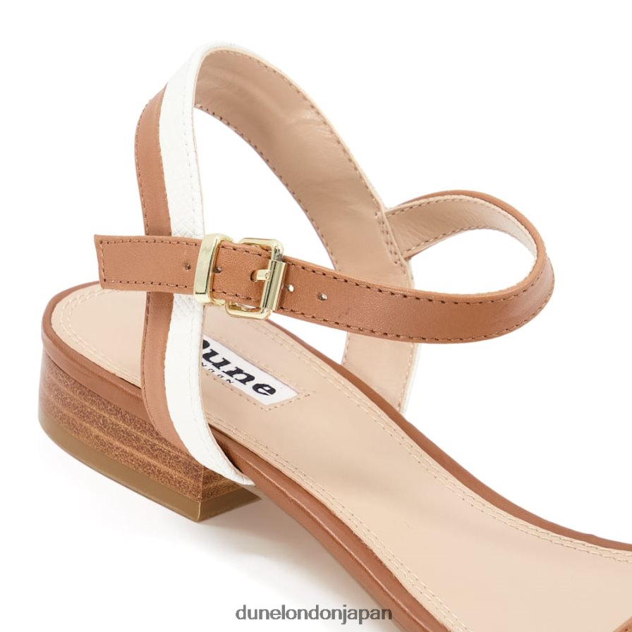 忠誠心 レザーサンダル 黄褐色 女性 Dune London 4JB82R562