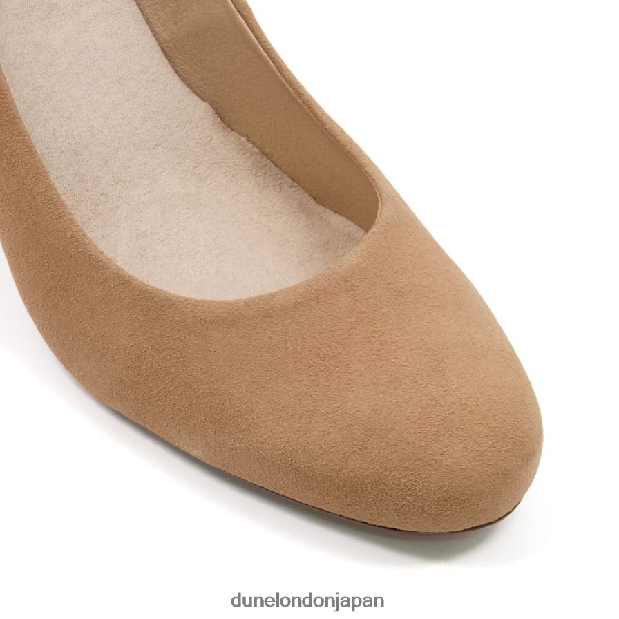 灰色の コンフォートミッドブロックヒールコートシューズ キャメル 女性 Dune London 4JB82R563