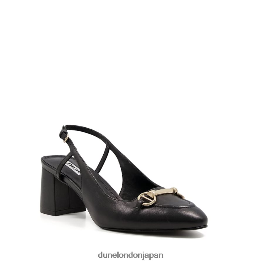 キャシー ワイドフィット スリングバック コートシューズ 黒 女性 Dune London 4JB82R564