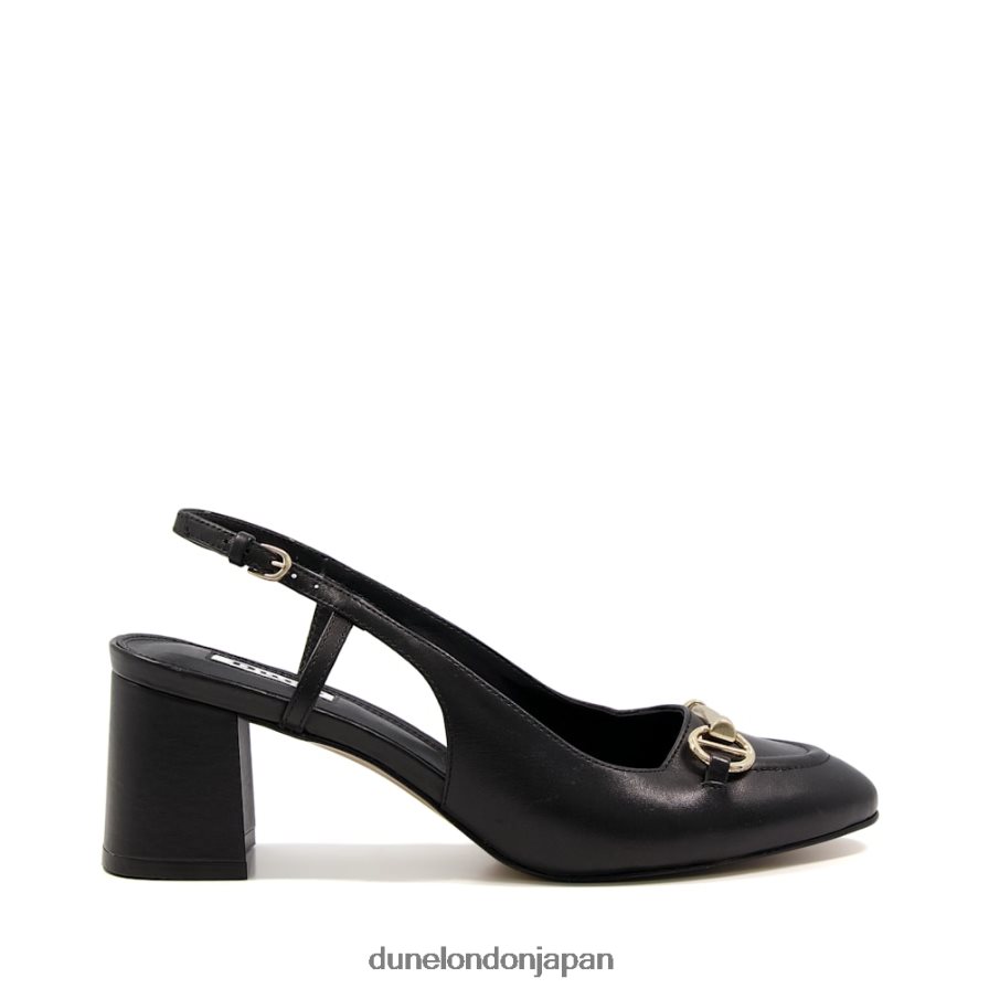 キャシー ワイドフィット スリングバック コートシューズ 黒 女性 Dune London 4JB82R564