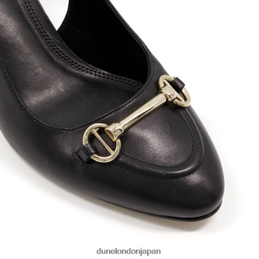 キャシー ワイドフィット スリングバック コートシューズ 黒 女性 Dune London 4JB82R564