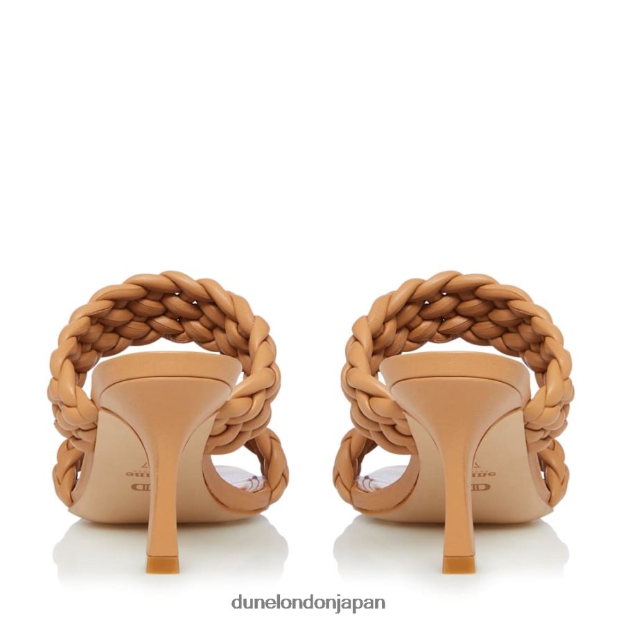 モーリッツ パッド入りウィーブストラップミュール キャメル 女性 Dune London 4JB82R568
