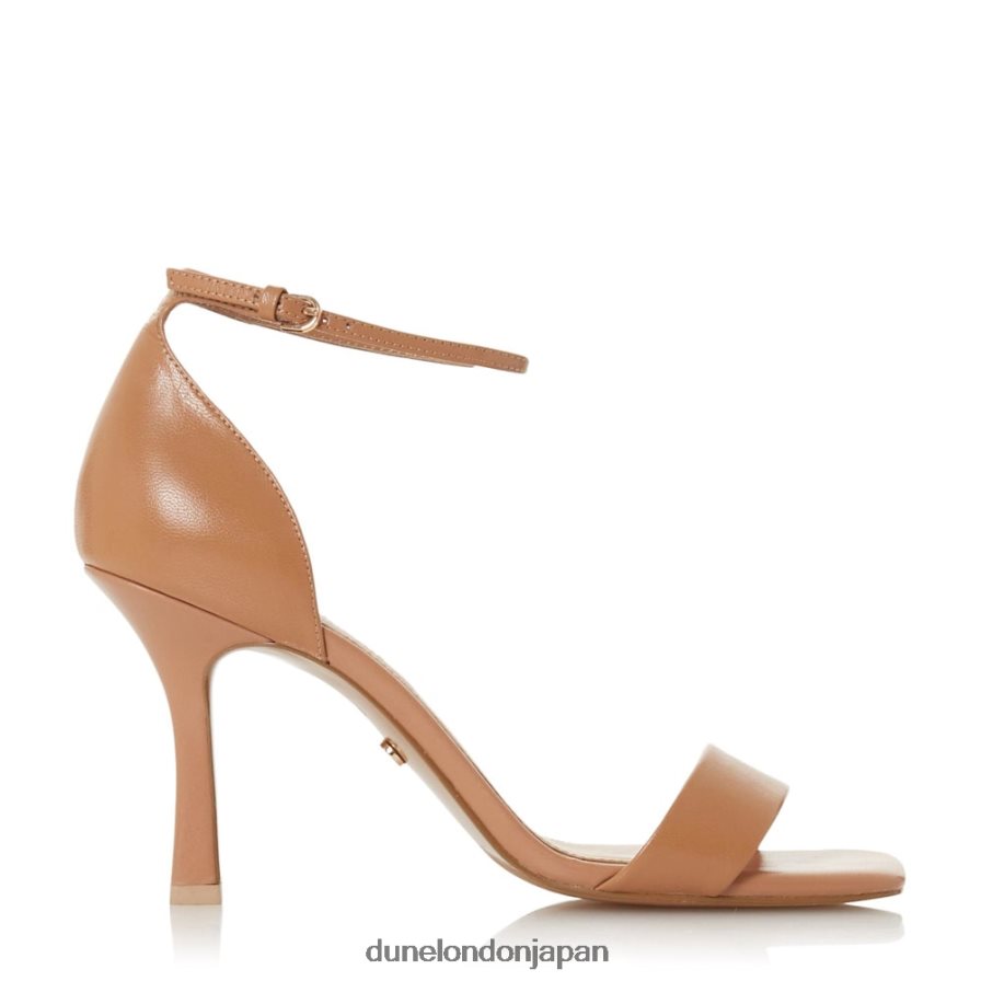 メリ スクエアトゥ ハイヒール サンダル キャメル 女性 Dune London 4JB82R573