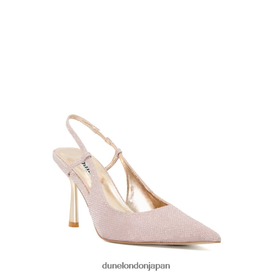 カバナ メタリックスリングバックコートシューズ ローズゴールド 女性 Dune London 4JB82R576