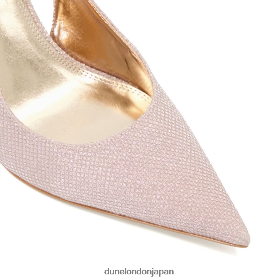 カバナ メタリックスリングバックコートシューズ ローズゴールド 女性 Dune London 4JB82R576