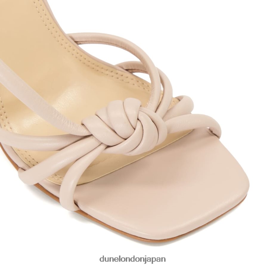 マベル ノットディテール ヒール スリングバックサンダル 生成り 女性 Dune London 4JB82R587