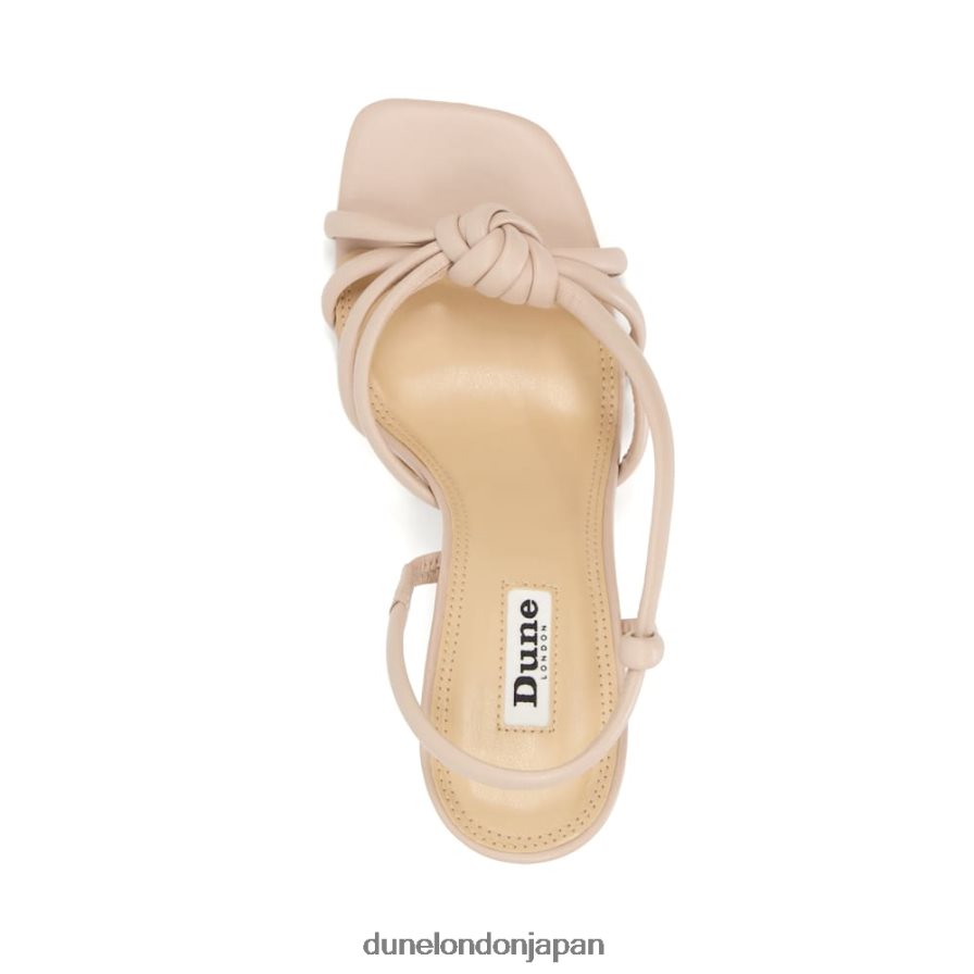 マベル ノットディテール ヒール スリングバックサンダル 生成り 女性 Dune London 4JB82R587